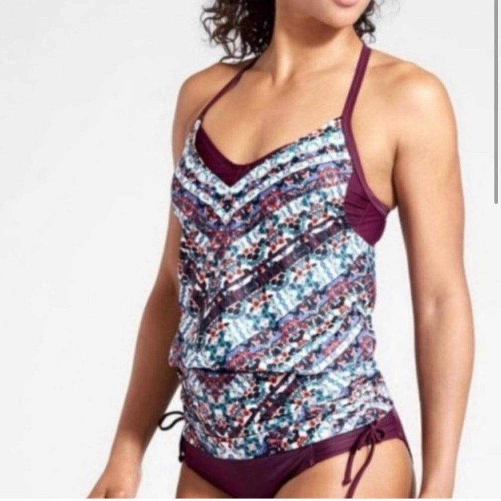 Athleta Marrakesh Blouson Swim Top